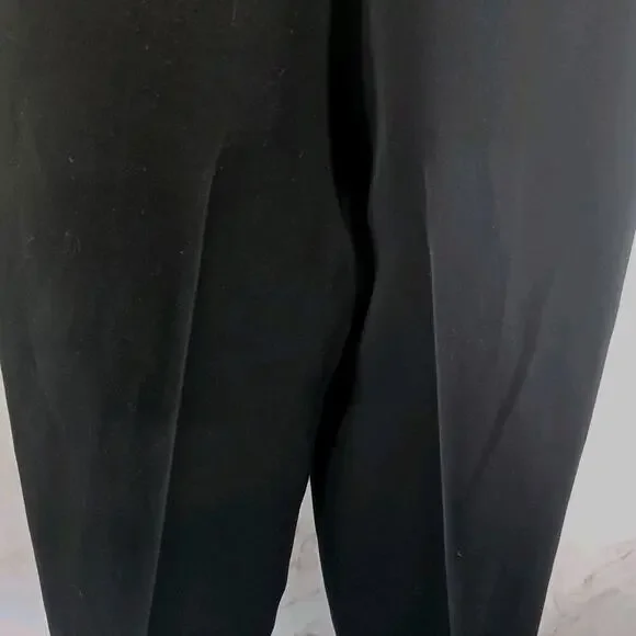 & Other Stories Pants Womens 6 Black High Rise Straight Leg Crop Ankle